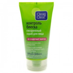 Скраб для лица Clean&Clear ежедневный контроль блеска 150 мл