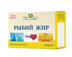 Рыбий жир Мирролла пищевой 200 шт. капс. 0.37 г