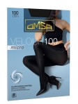 Колготки, Omsa (Омса) р. 5 (XL) Velour micro 100 100 den Велюр микро nero черный