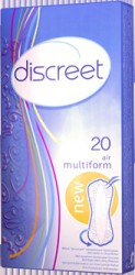 Прокладки женские ежедневные Discreet мультиформ 20 шт.